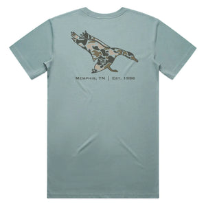 BG Old School Camo Logo Tee Buck Gardner Calls