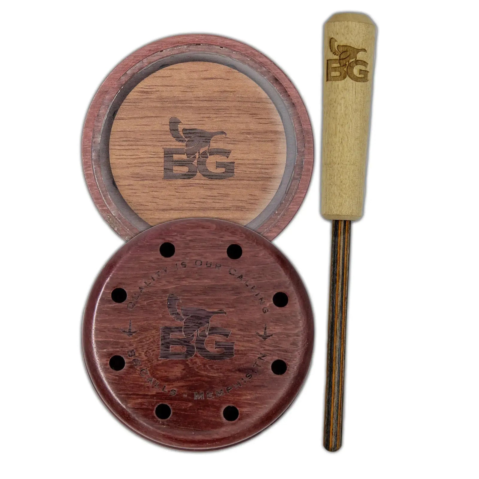 Purpleheart Crystal Pot Call - Buck Gardner Calls