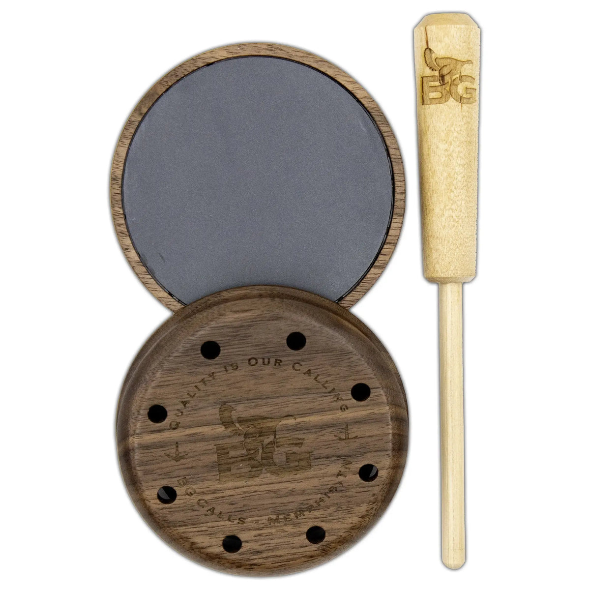 The Classic Walnut & Slate Pot Call - Buck Gardner Calls